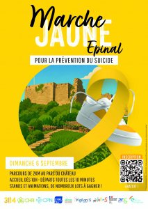 Marche jaune - Prévention du suicide